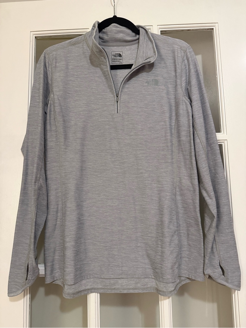 The North Face Heather Gray Women's Quarter-Zip Pullover